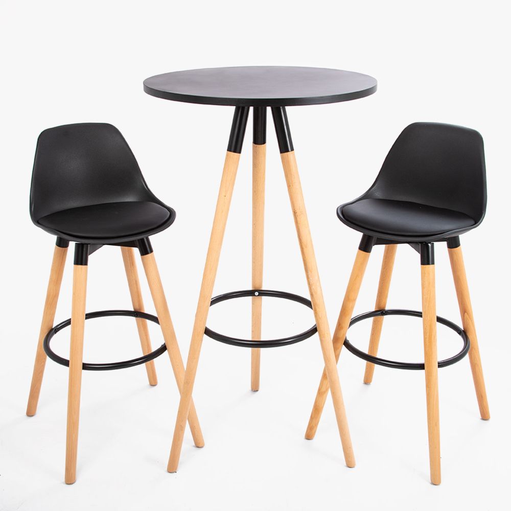 Mesa de Bar + 2 Bancos Apolo