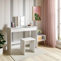 Tocador Moderno Kuze Blanco R&R MUEBLES