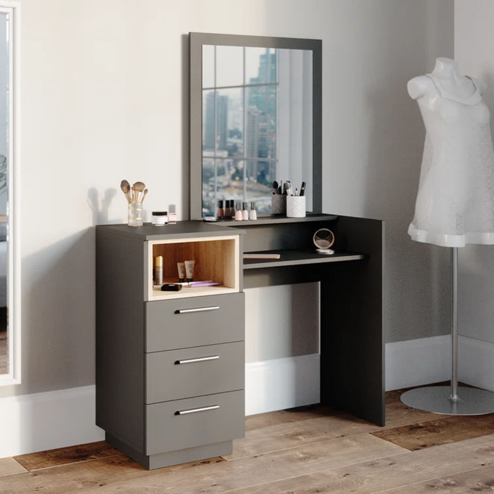 Tocador Moderno Kimishima Negro R&R MUEBLES