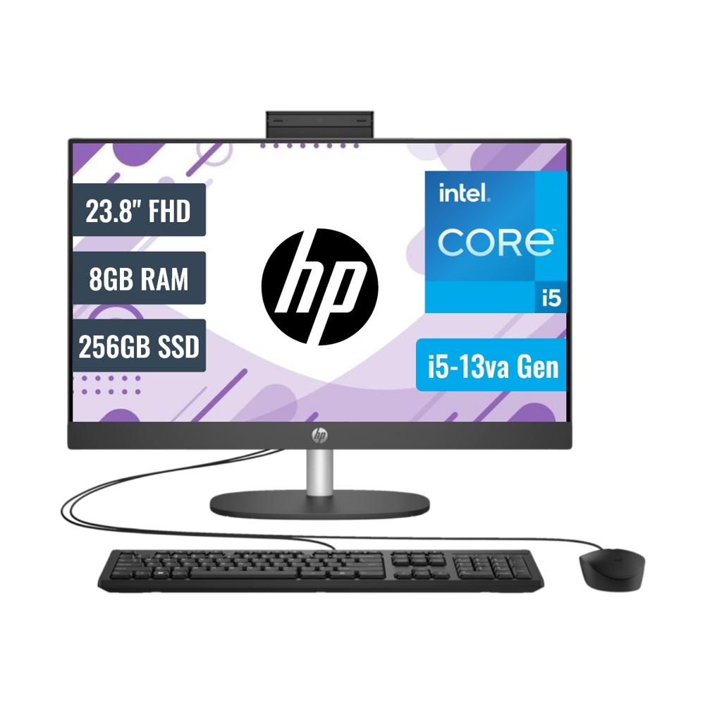 All In One HP ProOne 240 G10 9P4K3LA Intel i5 1335U 8GB RAM 256GB SSD 23.8 FHD FreeDOS