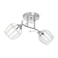 Lámpara Adosable Orange Azafrán 2 Luces E27 Cromo