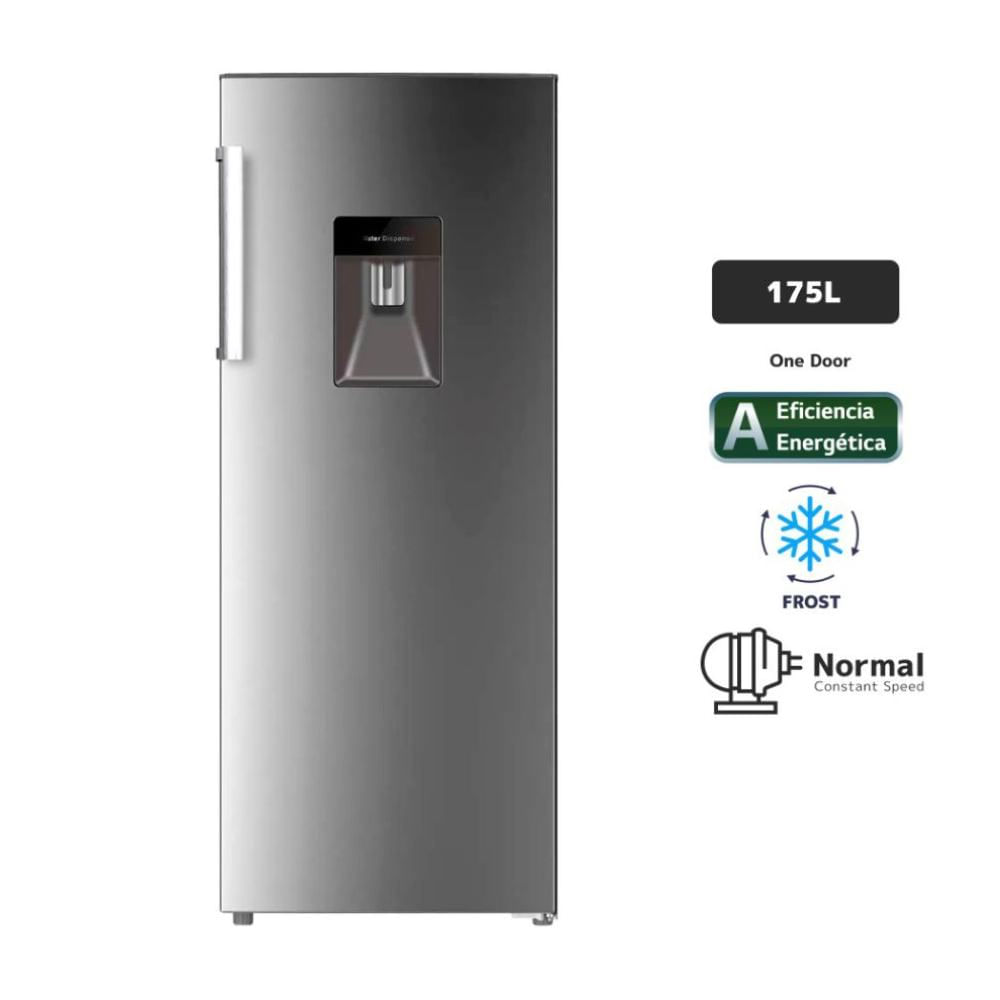 Refrigeradora Frost 175 litros 1pd Inox Blackline