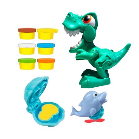 Dino Come Plastilina Moldes Didáctico