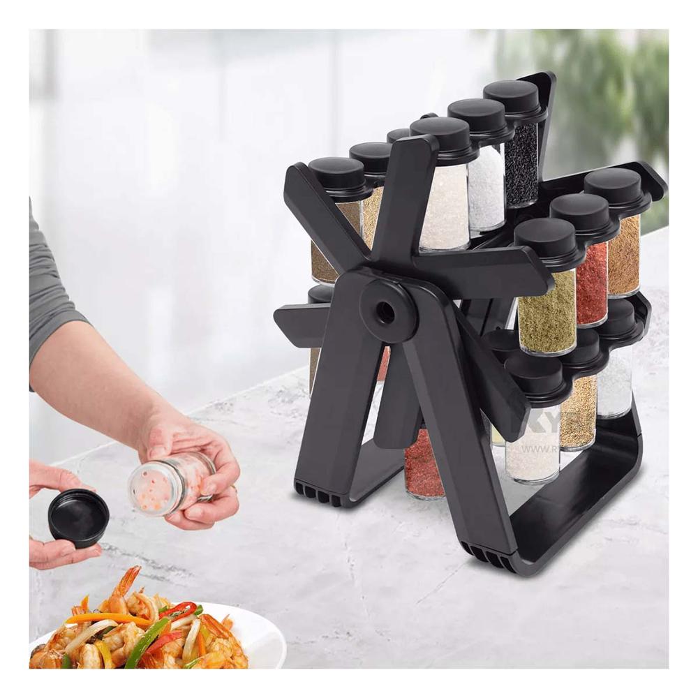 Almacenador Funcional de Color Negro Y+Banderitas Adhesivas