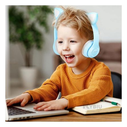 Audifonos Forma de Gato en Color Rosado Y+Regalo Stickers Audifonos Forma de Gato en Color Rosado Y+Regalo Stickers