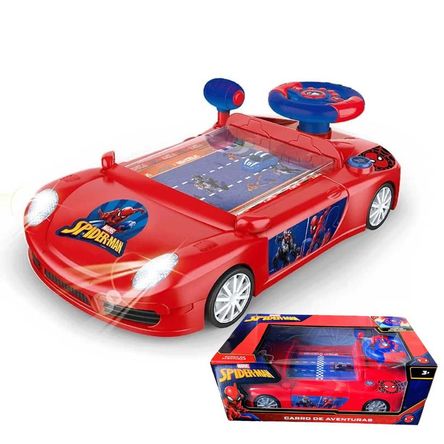 Juguete Coche de Carrera Consola SPIDERMAN con Sonido