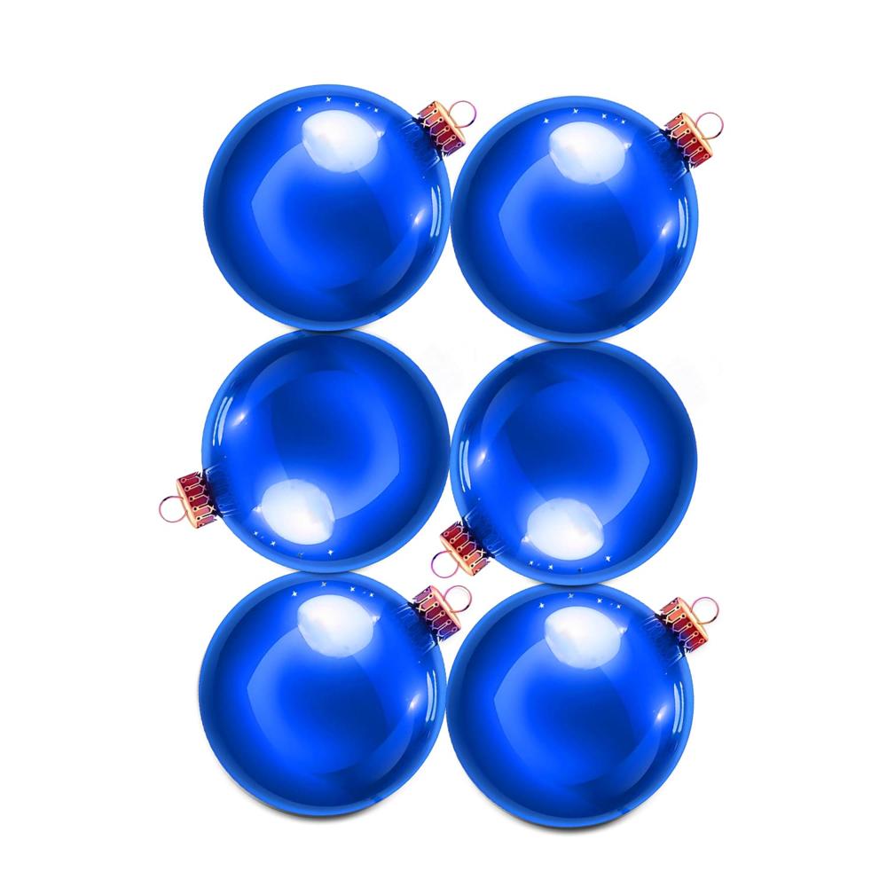 Set De Bolas Navideñas Azules X6 Und - 7 Cm - 7bag-38 Set De Bolas Navideñas Azules X6 Und - 7 Cm - 7bag-38