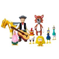 Set de Figuras Articulables La Granja de Zenón 9 Piezas