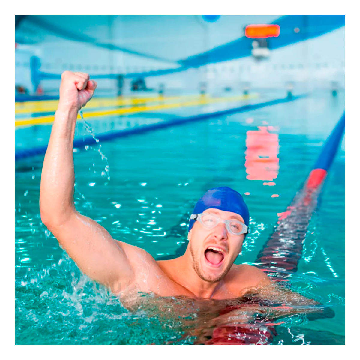 Gorro de Baño para Natacion en Azul Y+Regalo Agendita