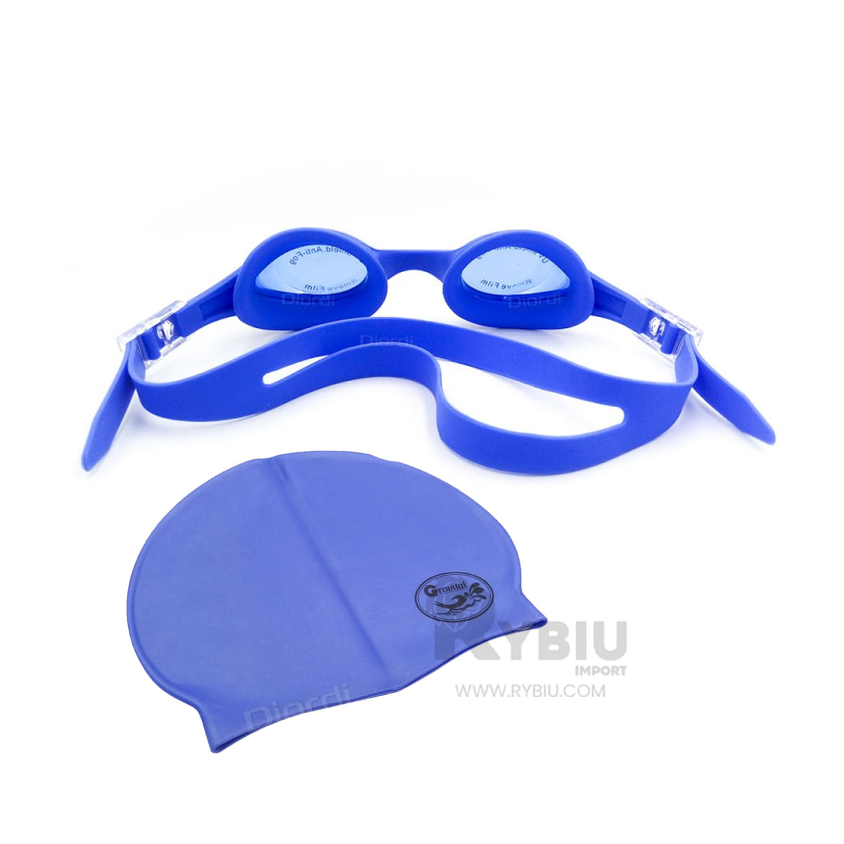 Mascara Ergonomica de Tono Azul Y+Regalo Ligas para Peinar