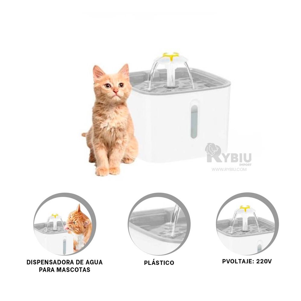 Bebedero Inteligente de Plastico Blanco Y+Regalo Stickers Promart