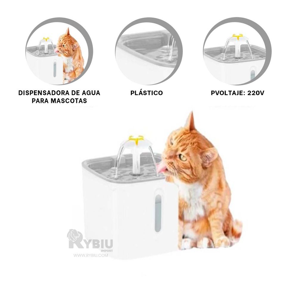 Bebedero Inteligente de Plastico Blanco Y+Regalo Stickers Promart