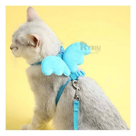 Arnes para Gato en Forma de Alas en Celeste Y+Stickers Arnes para Gato en Forma de Alas en Celeste Y+Stickers