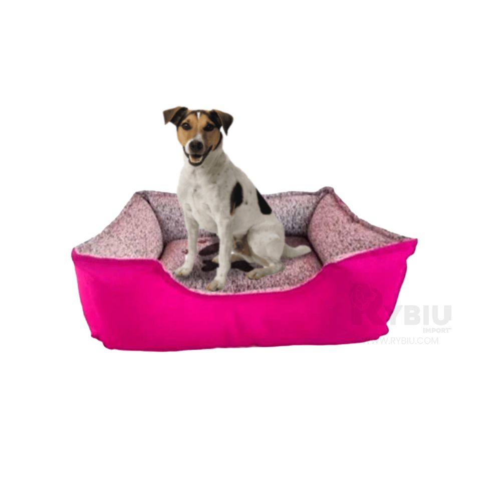 Cama con Forro para Perros de Color Fucsia XXL Y+Stickers Cama con Forro para Perros de Color Fucsia XXL Y+Stickers