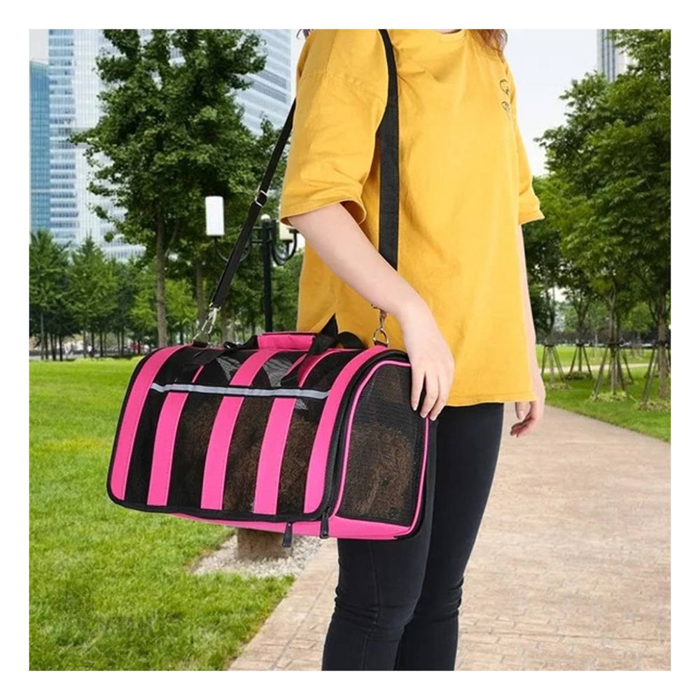 Mochila Transportadora de Color Fucsia Y+Papel de Regalo Mochila Transportadora de Color Fucsia Y+Papel de Regalo