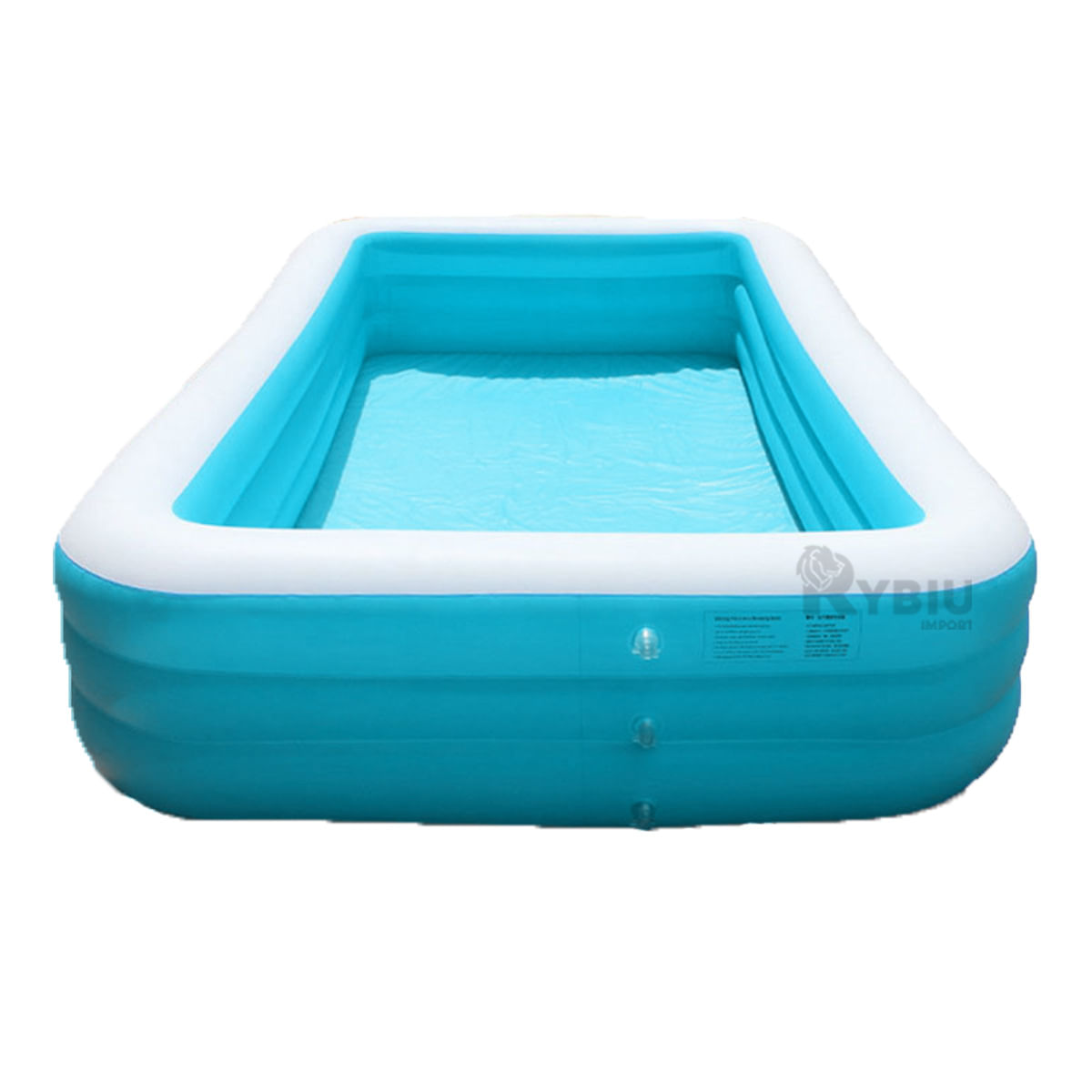 Pileta Recreativa Tono Celeste Y+Regalo Ligas para Peinar