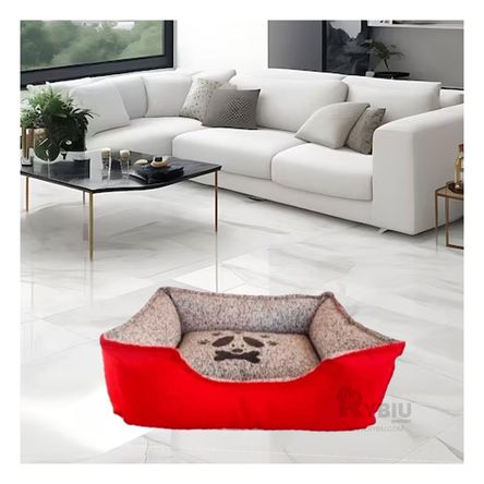 Cama para Perro de Color Talla M en Rojo Cama para Perro de Color Talla M en Rojo