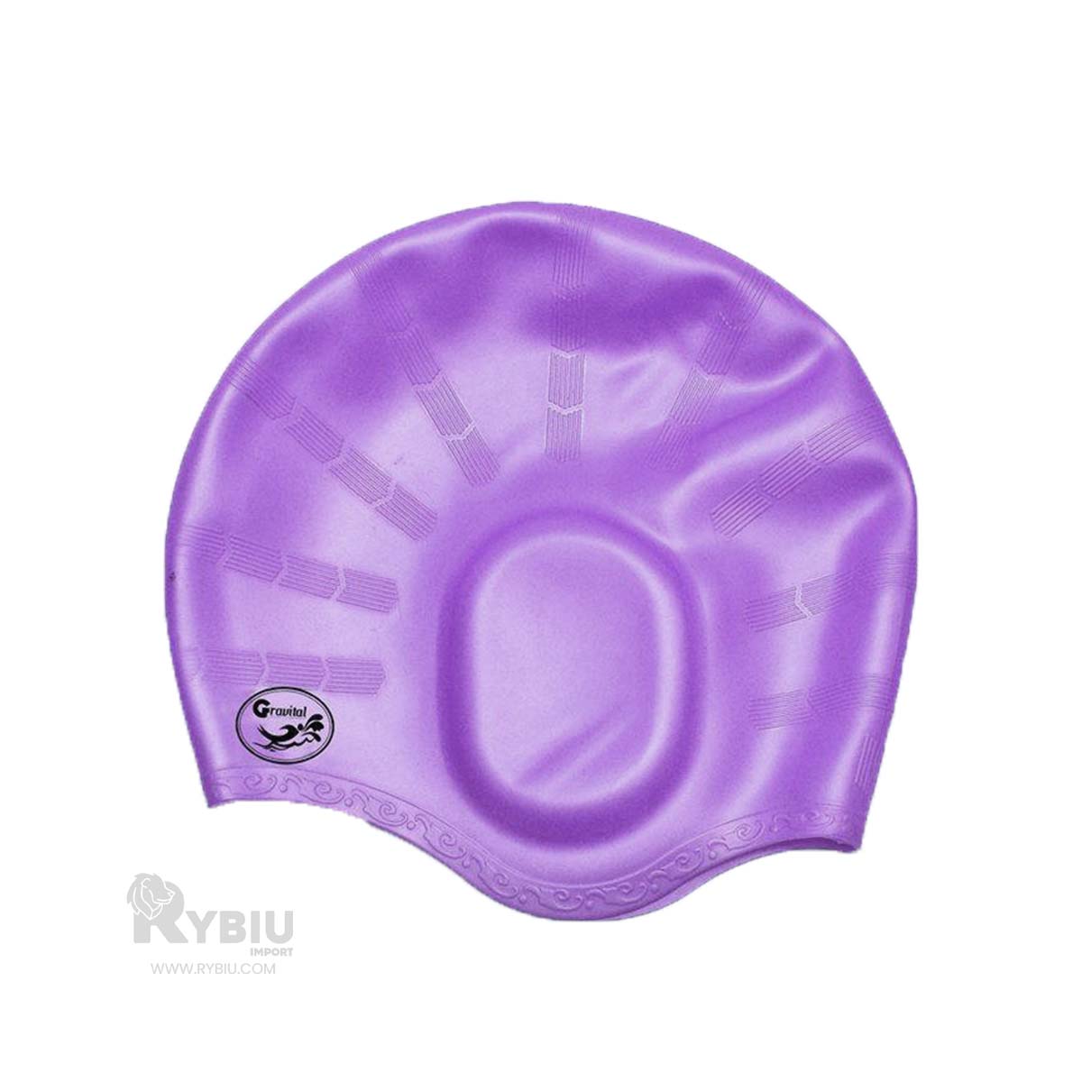 Casco Practico en Color Lila Y+Regalo Ligas para Peinar