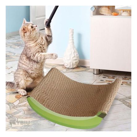 Rascador de Carton para Gatos con Diseño de Platano Marron Rascador de Carton para Gatos con Diseño de Platano Marron