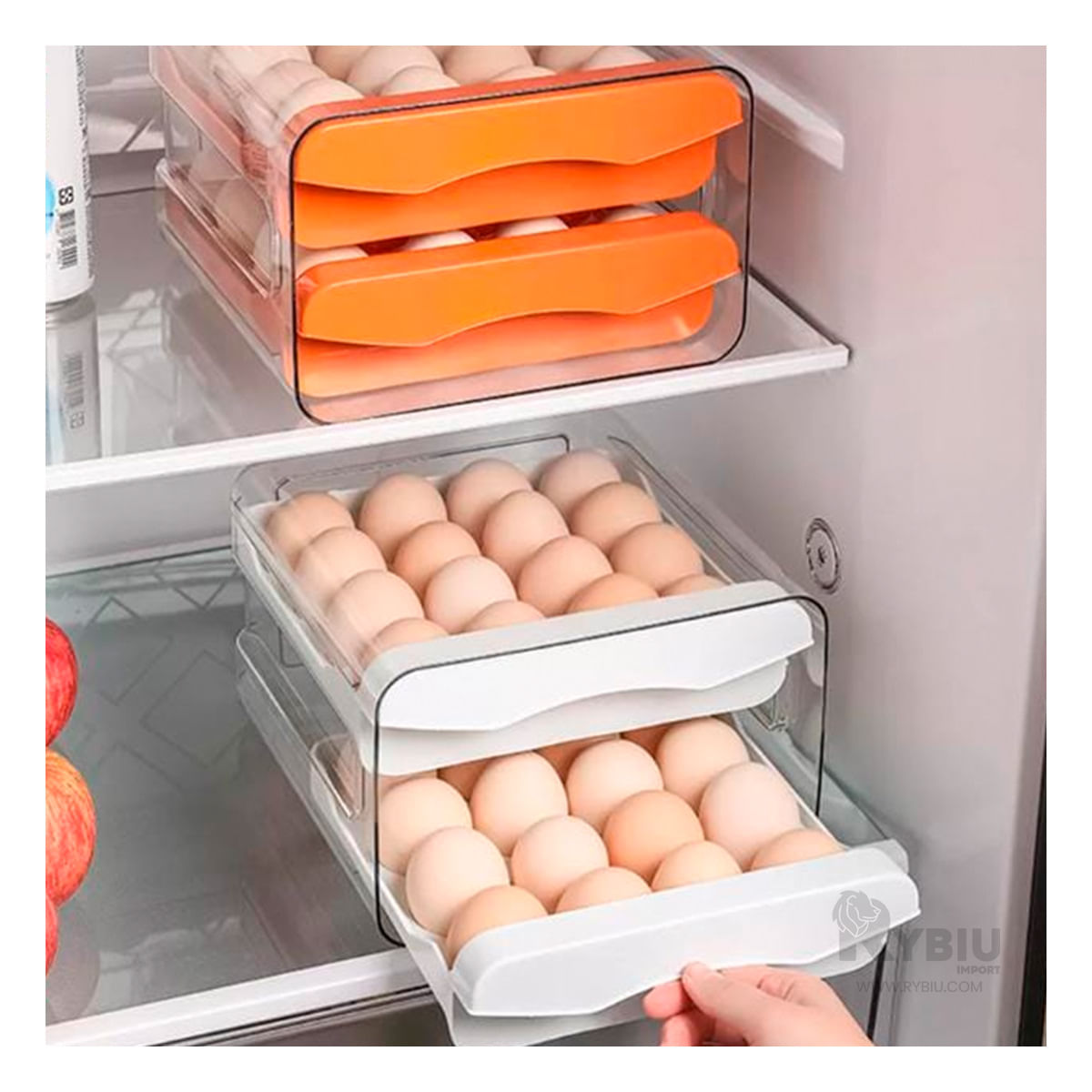 Organizador Moderno de Huevo en Blanco Y+Agendita