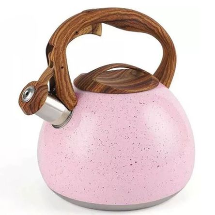 Tetera Silbadora en Roca Volcánica 5 Litros Rosado Tetera Silbadora en Roca Volcánica 5 Litros Rosado