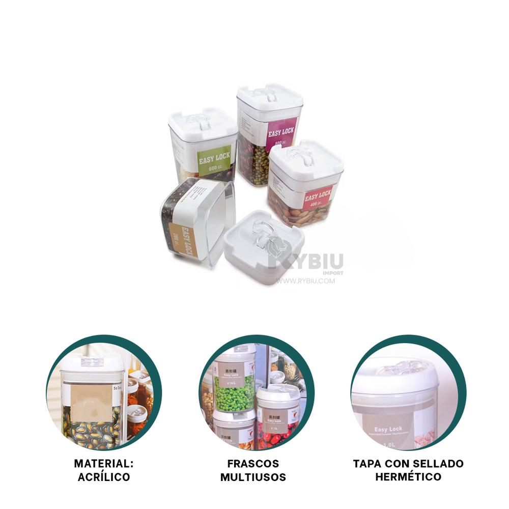 Kit de Cuatro Frascos con Tapa Blanca Y+Envoltorio de Regalo