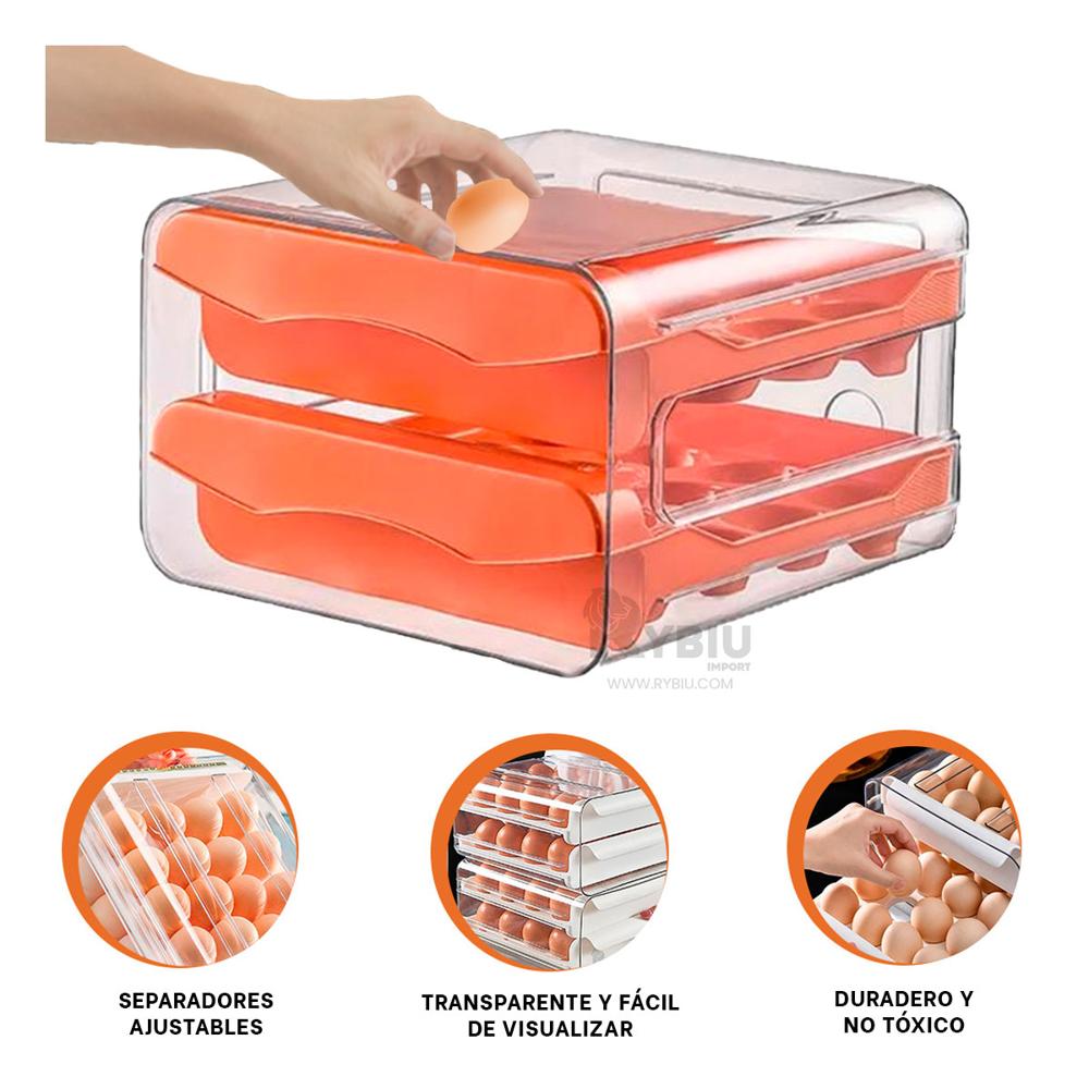 Envase Util para Huevo en Anaranjado Y+Post-it Adhesivos