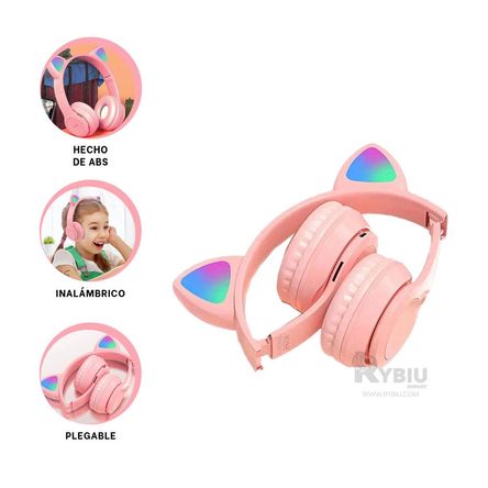 Orejeras Funcional con Buen Sonido Rosado Y+Ligas de Regalo