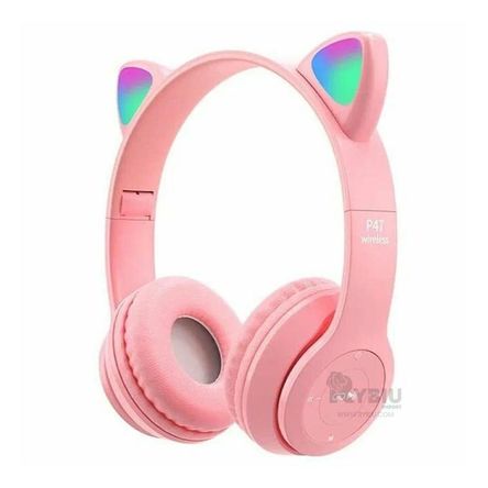 Auriculares Luminosos en Color Rosado Y+Envoltorio de Regalo