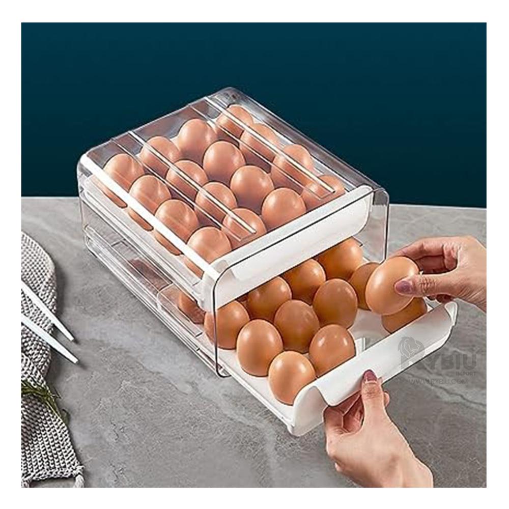 Organizador Acrilico para Huevos en Blanco