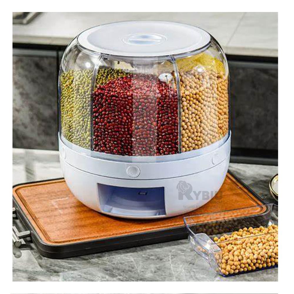 Dosificador Moderno de Cocina de 6kg Blanco Y+Gift Stickers