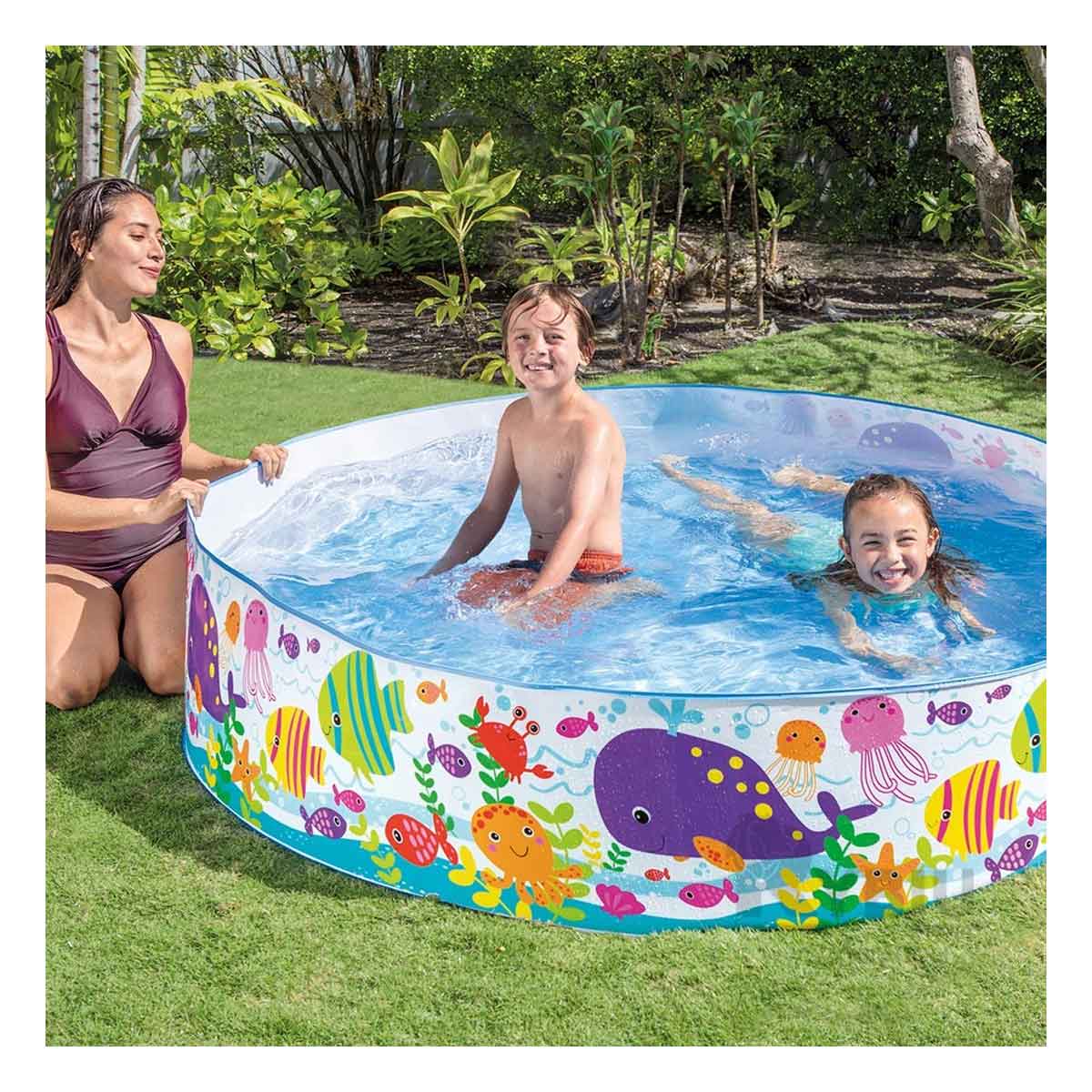 Piscina Refrescante de Oceano Multicolor Y+Papel de Regalo