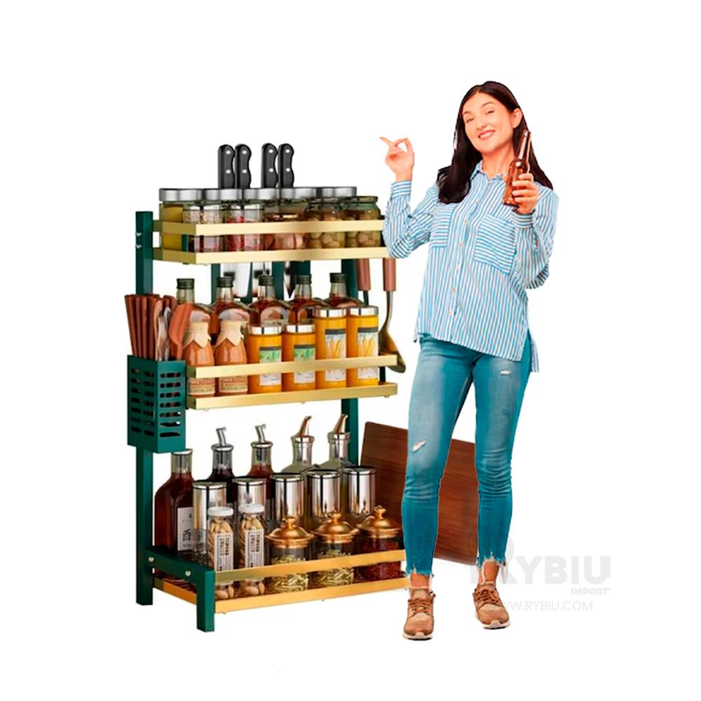 Estante Funcional y Estetico en Verde Y+Regalo Stickers