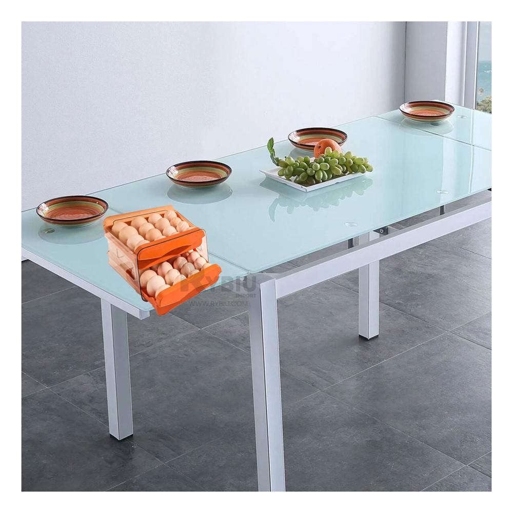 Estante Practico Doble Bandeja Anaranjado Y+Regalo Stickers