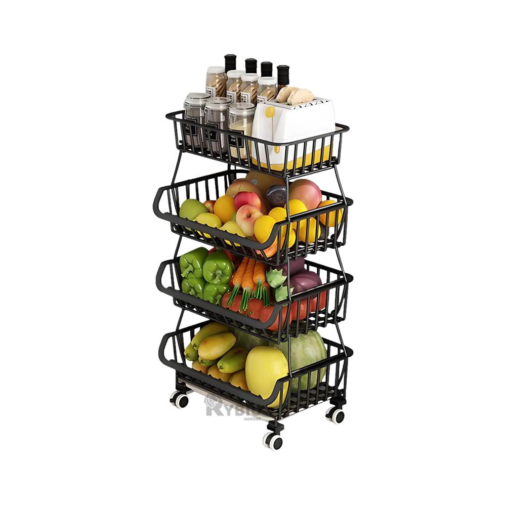 Repisa para Verduras de Color Negro Y+Ligas de Regalo