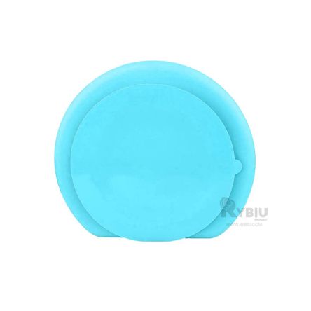 Vajilla Llana de Silicona de Bebe Celeste Y+Regalo Agendita