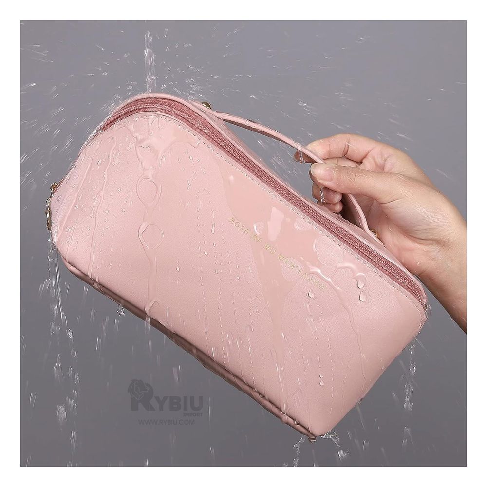 Neceser de Maquillaje para Viaje Elegante en Color Rosado Neceser de Maquillaje para Viaje Elegante en Color Rosado