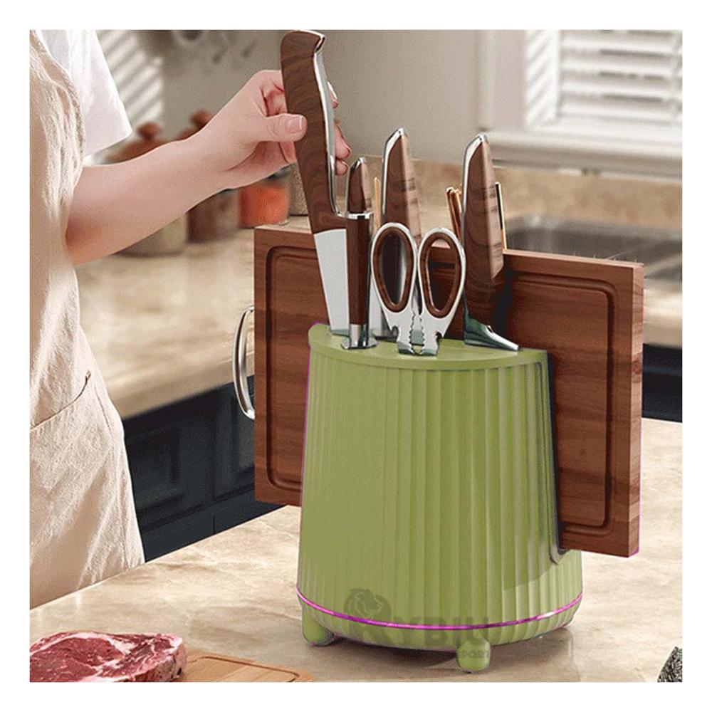 Soporte Util de Cuchillos en Verde Claro Y+Ligas de Regalo