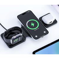 CARGADOR INALÁMBRICO PLEGABLE MODERNO - 3 EN 1