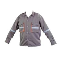 Camisa de Trabajo Drill Tec Plomo Naranja Werken - Talla XL
