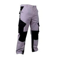 Pantalón de Trabajo Drill Werken Plomo/Negro XL