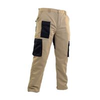 Pantalón de Trabajo Drill Reforz Multibolsillo Beige-Negro Werken - Talla XL