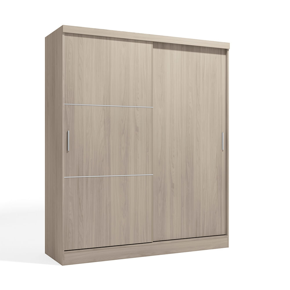 Ropero Roma 2 Puertas Corredizas 2 Cajones 2 Repisas MDP Almendra Orange