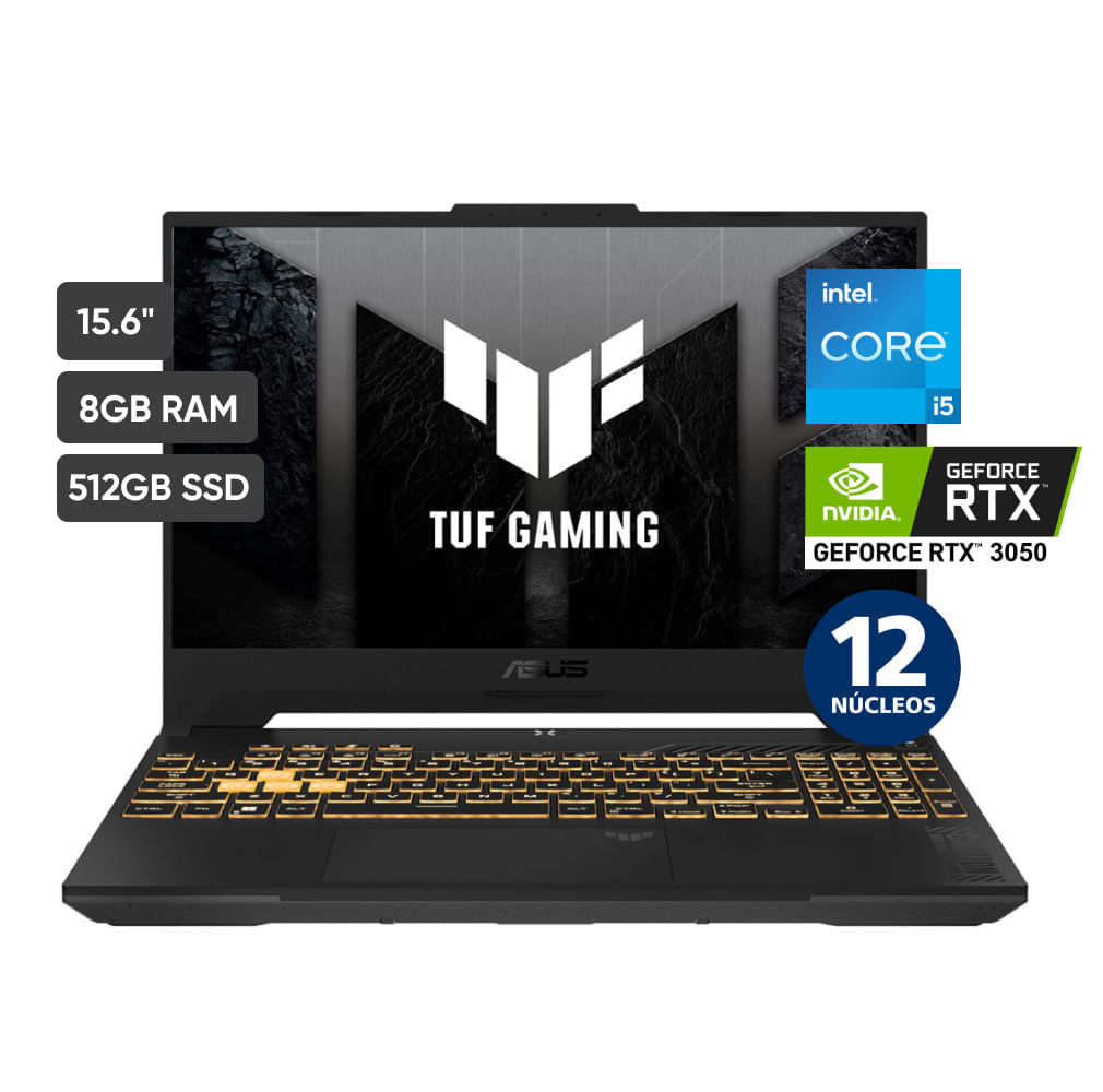 Laptop Gamer ASUS FX507ZC4-HN005W 15.6"" Intel Core i5 12va generación 8GB 512GB SSD