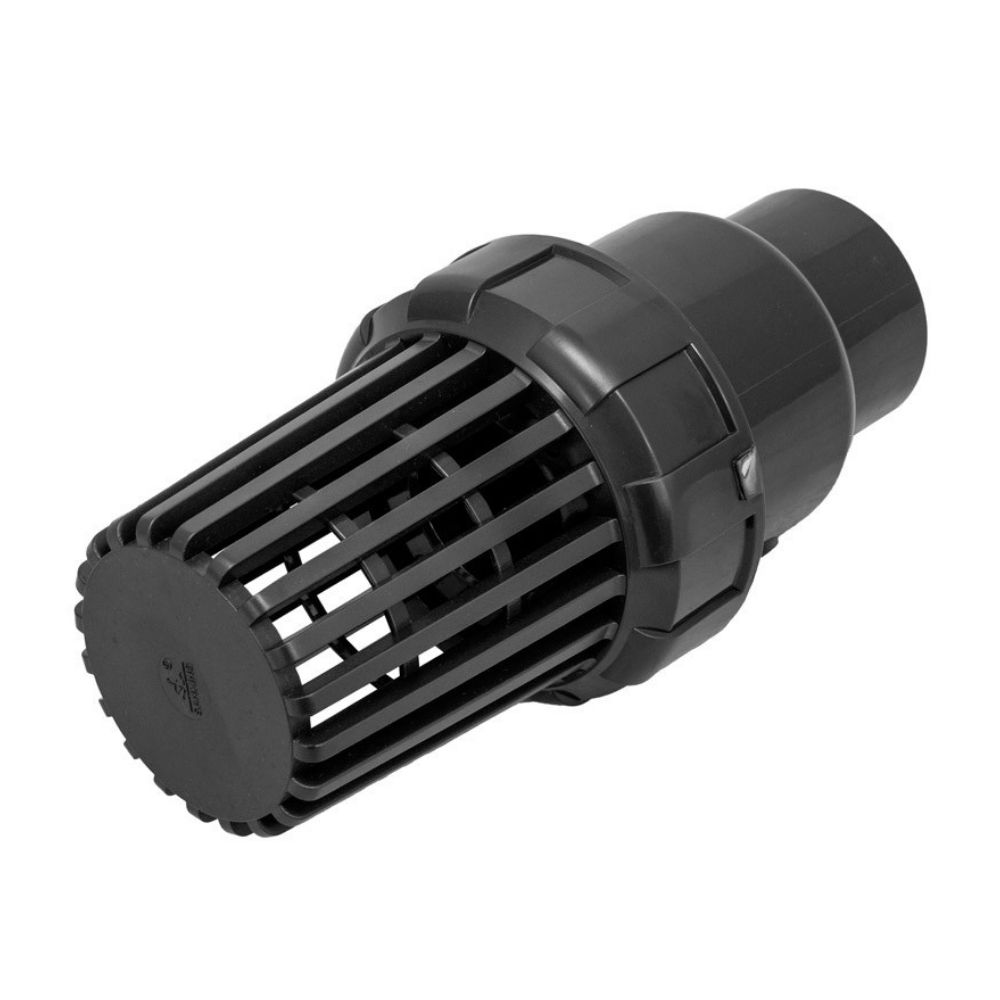 Válvula Check 1' PVC Sanking Pie Canastilla Negro