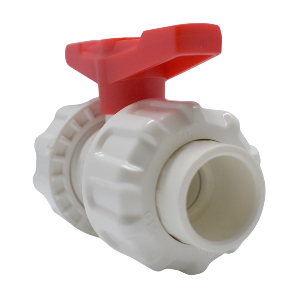 Válvula de Paso ABS Blanco Sanking Doble 1/2' Universal