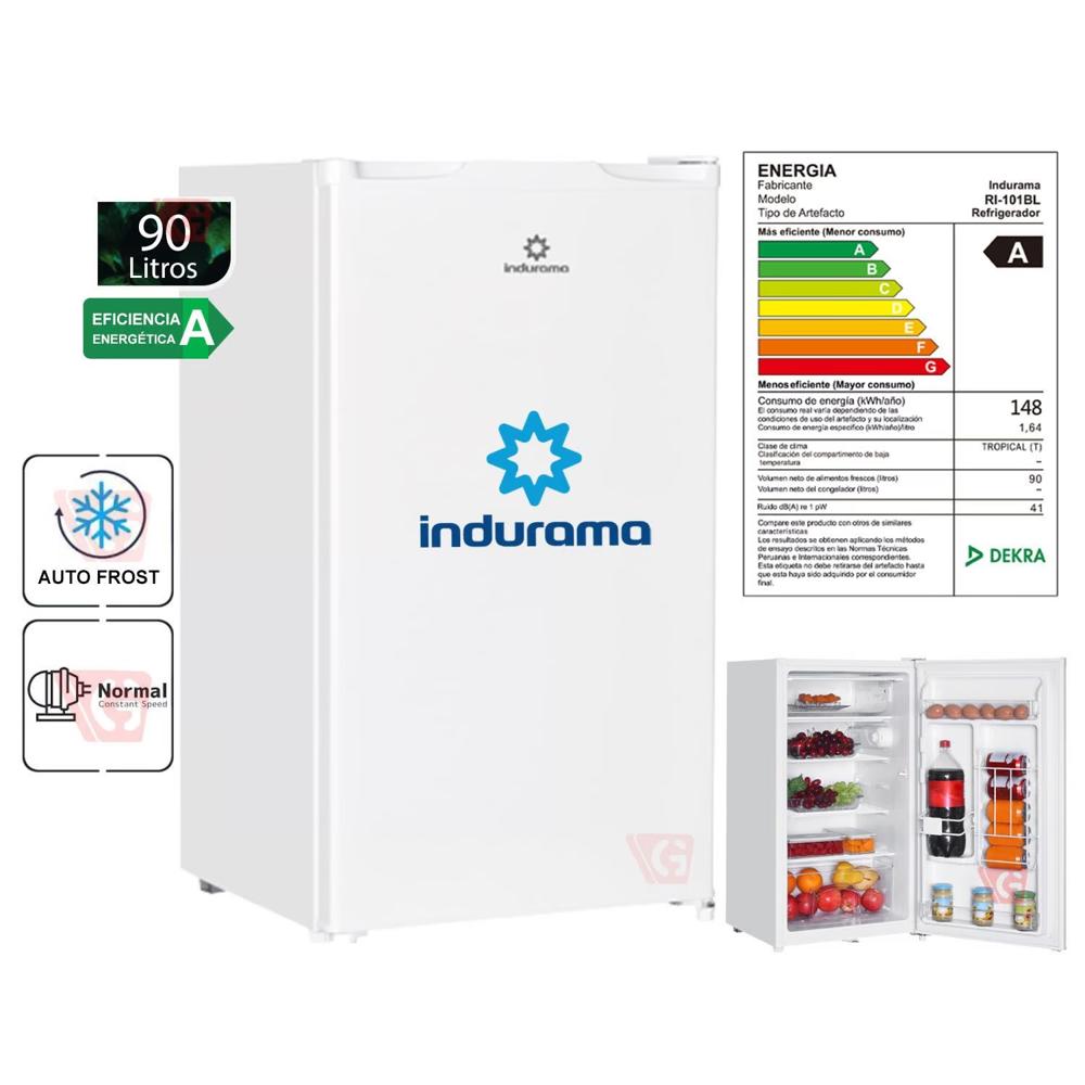 Frigobar de 90 Litros Auto Frost Indurama RI-101BL Blanco