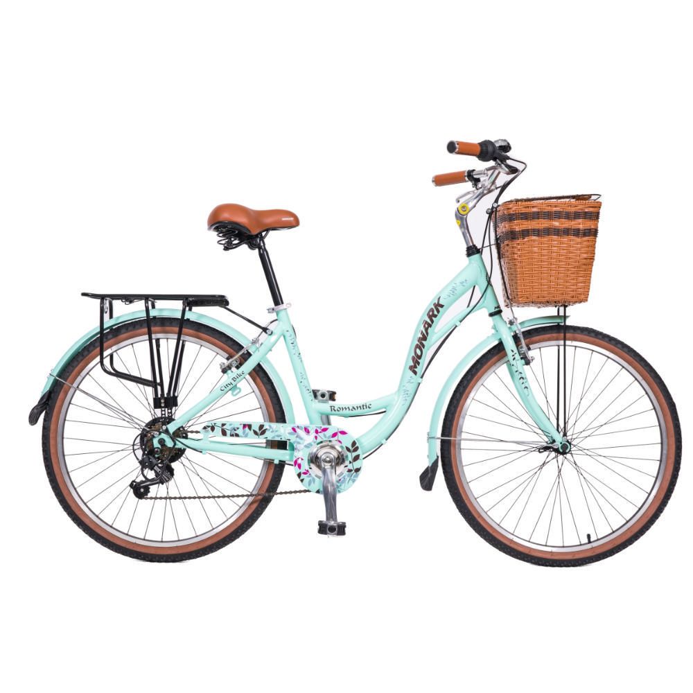 Bicicleta Monark Para Mujer Romantic Aro 26 Verde Agua