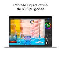 MacBook Air 13.6"" (8GB, 256GB, SSD) Plateado