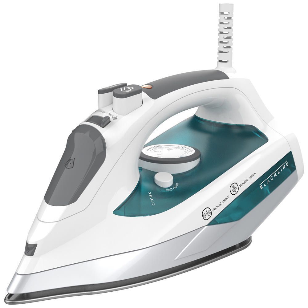 Plancha a Vapor Blackline ES2371 Blanco y Verde 2000W